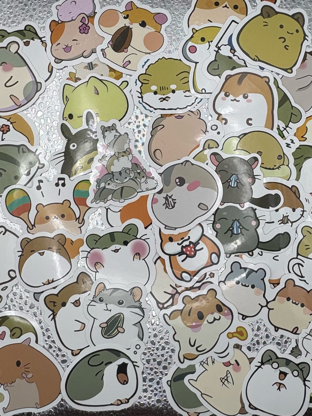 40+ Hamster Stickers Waterproof Vinyl Water Bottles Notebooks Skateboards Laptop